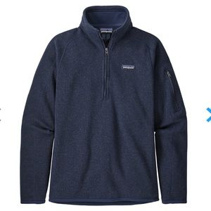 patagonia better sweater 1/4 zip- Navy EUC